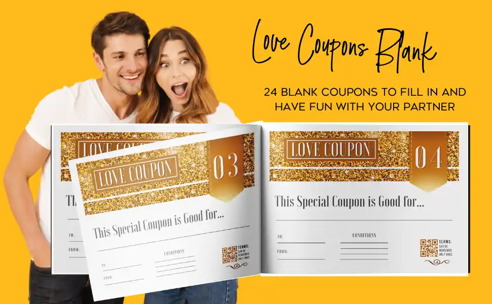 Couples Coupon Gold Logbook