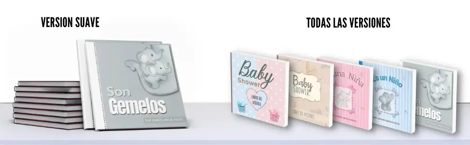 Baby Shower Libro de Visitas Son Gemelos Cover