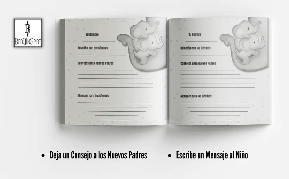 Baby Shower Libro de Visitas Son Gemelos Page 1