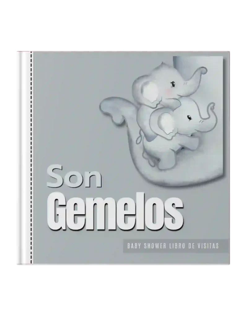 Baby Shower Son Gemelos - Libro de Visitas