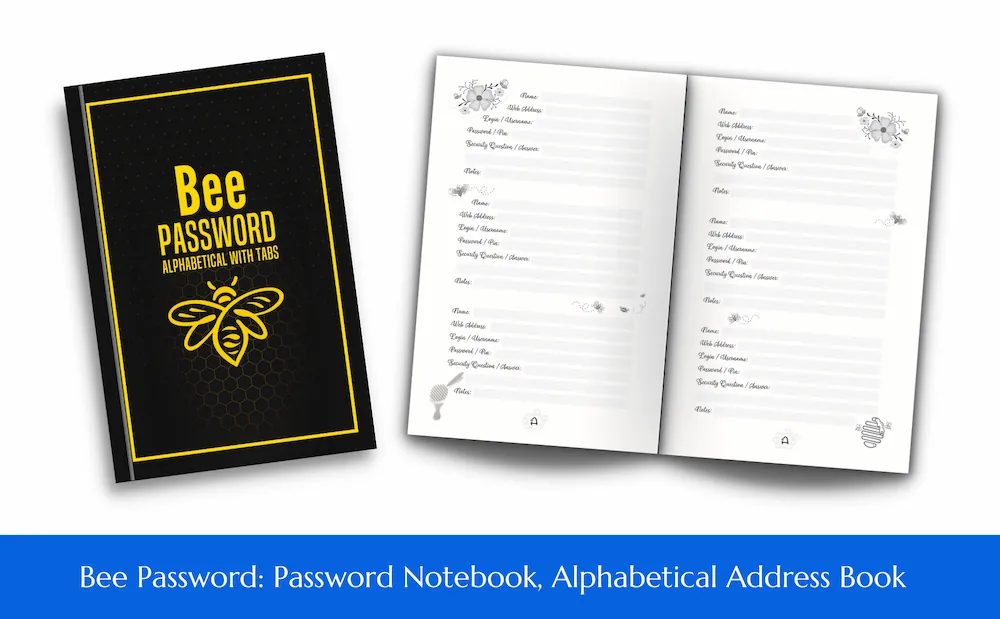 Bee Password_ Password Notebook, Alphabetical Address Book