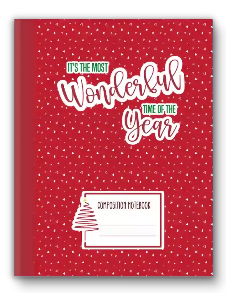 Christmas Composition Notebook 4