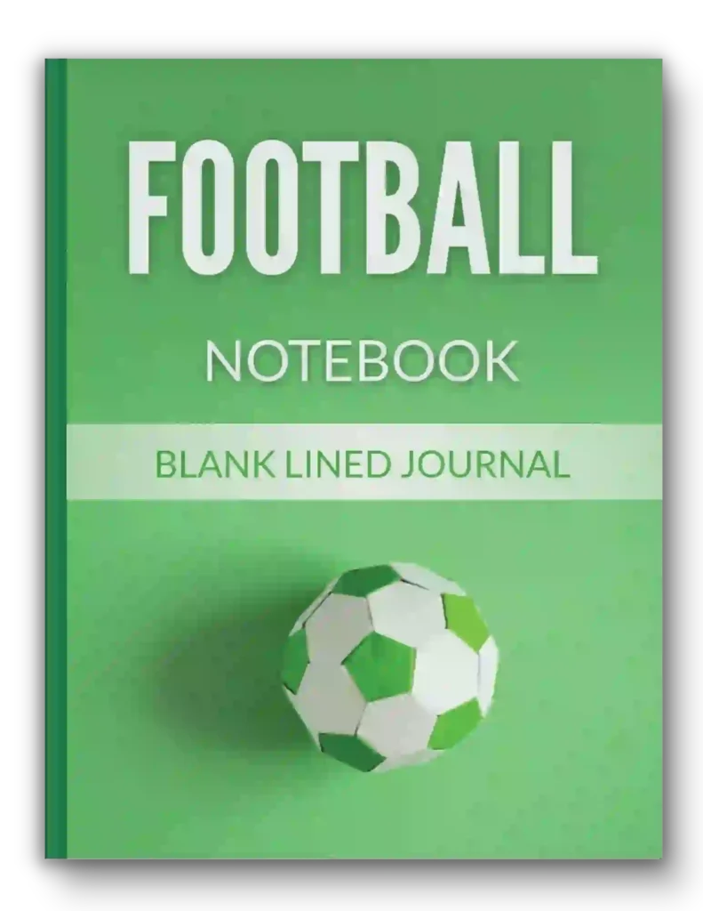 Football Notebook Blank Lined Journal