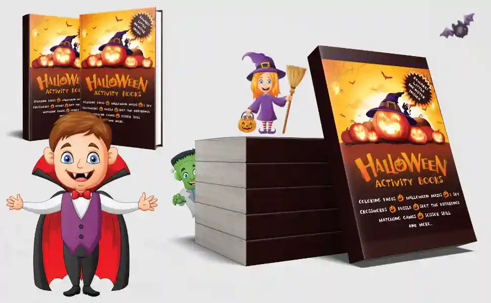 Halloween Activity Books Vers. 2 - Cover