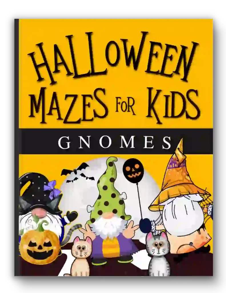 Halloween Mazes for Kids Gnomes