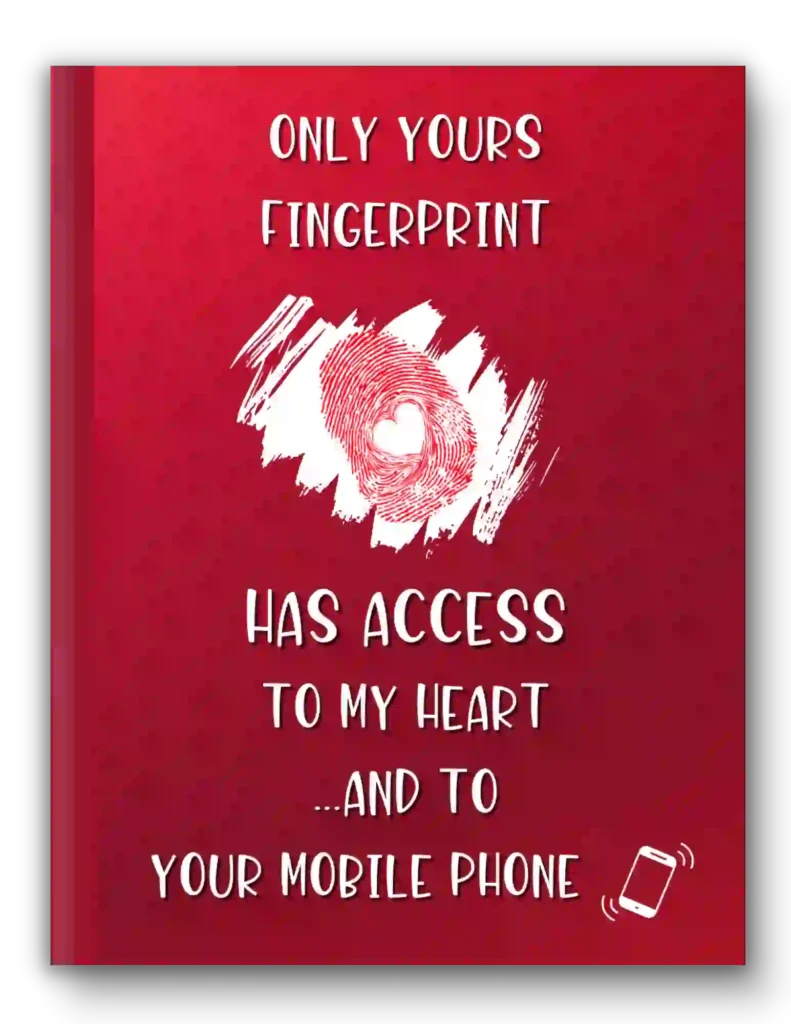 Only Your Fingerprint -Valentines Notebook