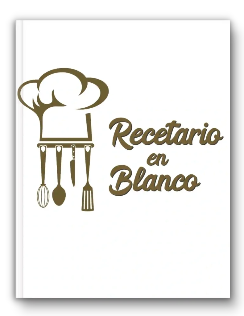 Recetario en Blanco - Recipes logbook