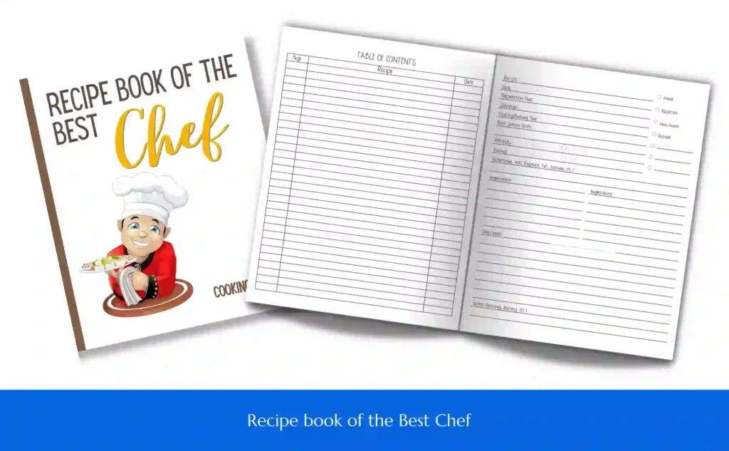 Recipe book of the Best Chef Cover