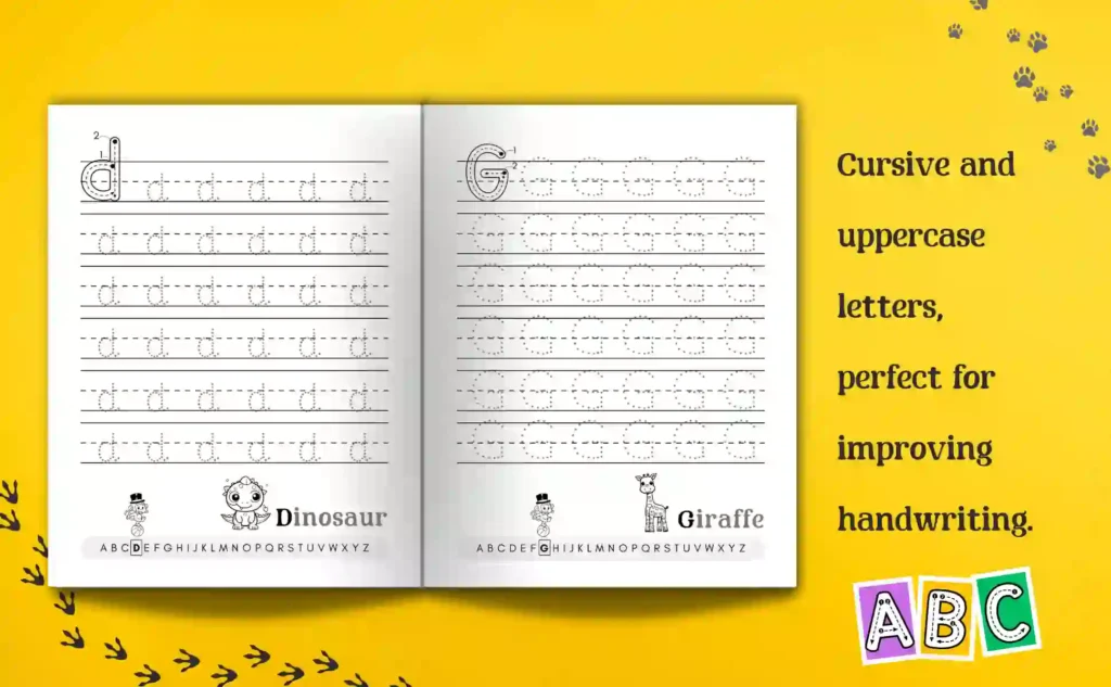 ABC Letters and Numbers Workbook Pages 2